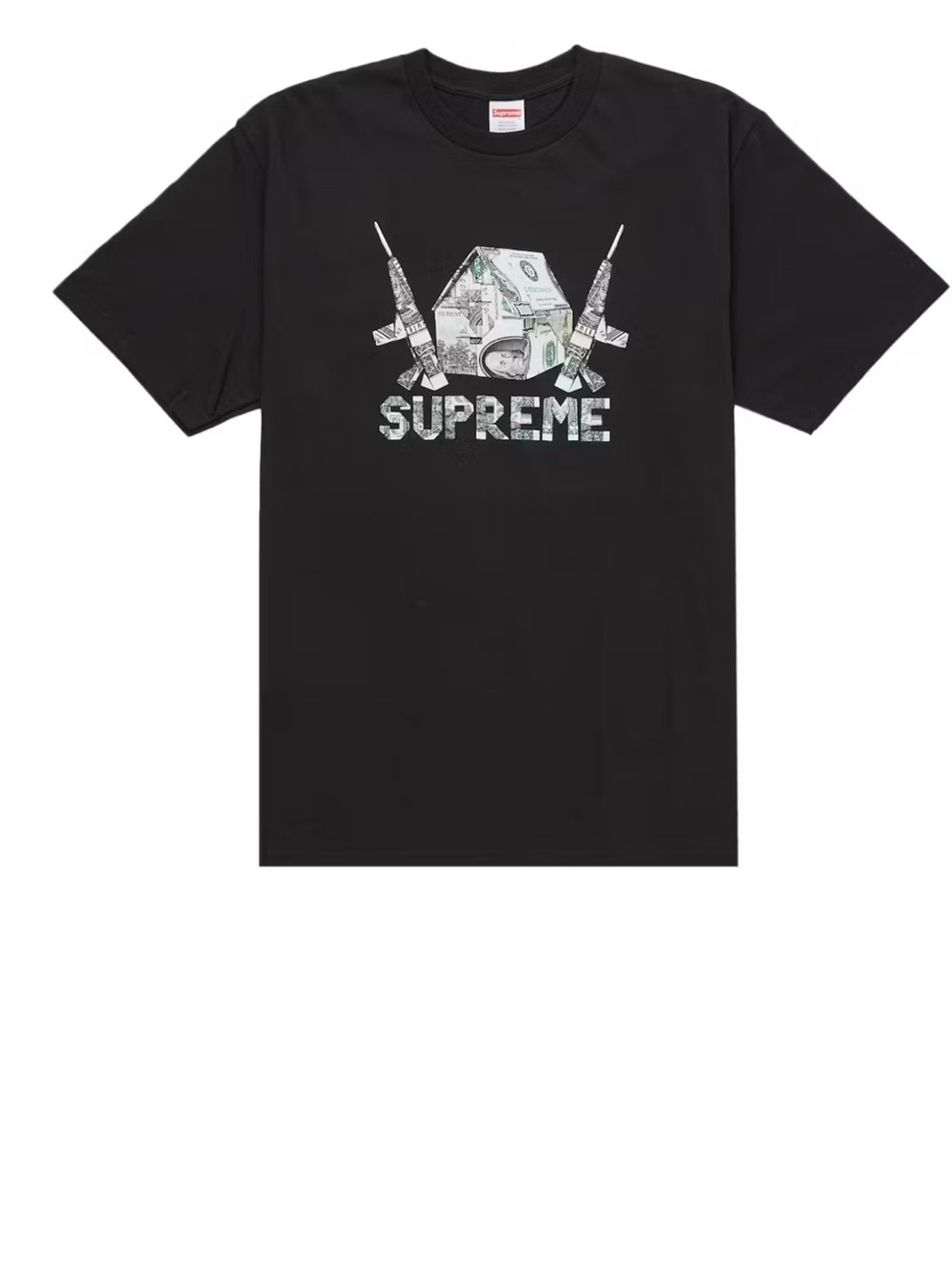 Supreme Origami Black Tee sz L